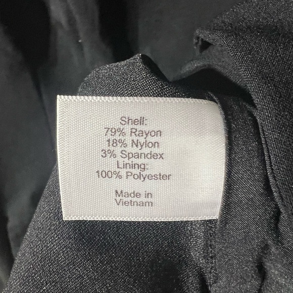 Lane Bryant Blazer Womens Size 20 Black Stretch Gold accents - Picture 4 of 4